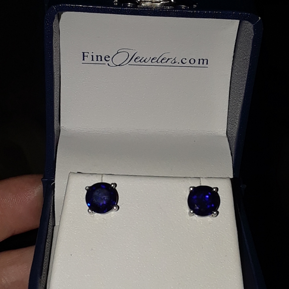 Sapphire earrings